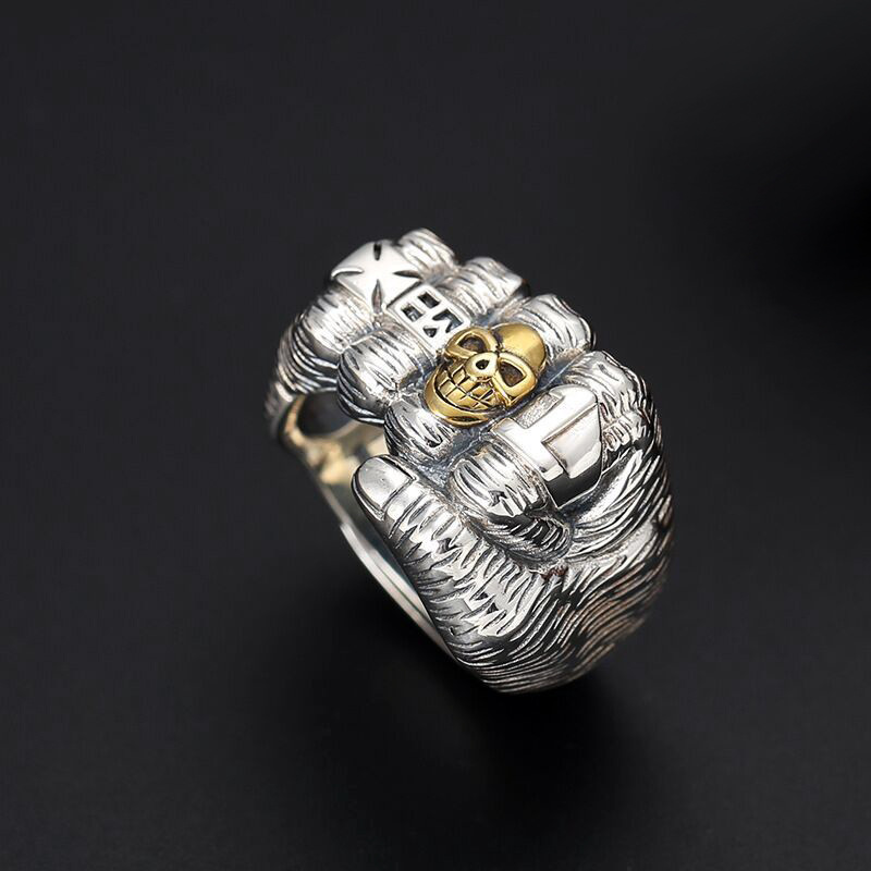 Silver Plated Skull Ring for M - Mens Fashion Style Images incelemesi ve fiyatı