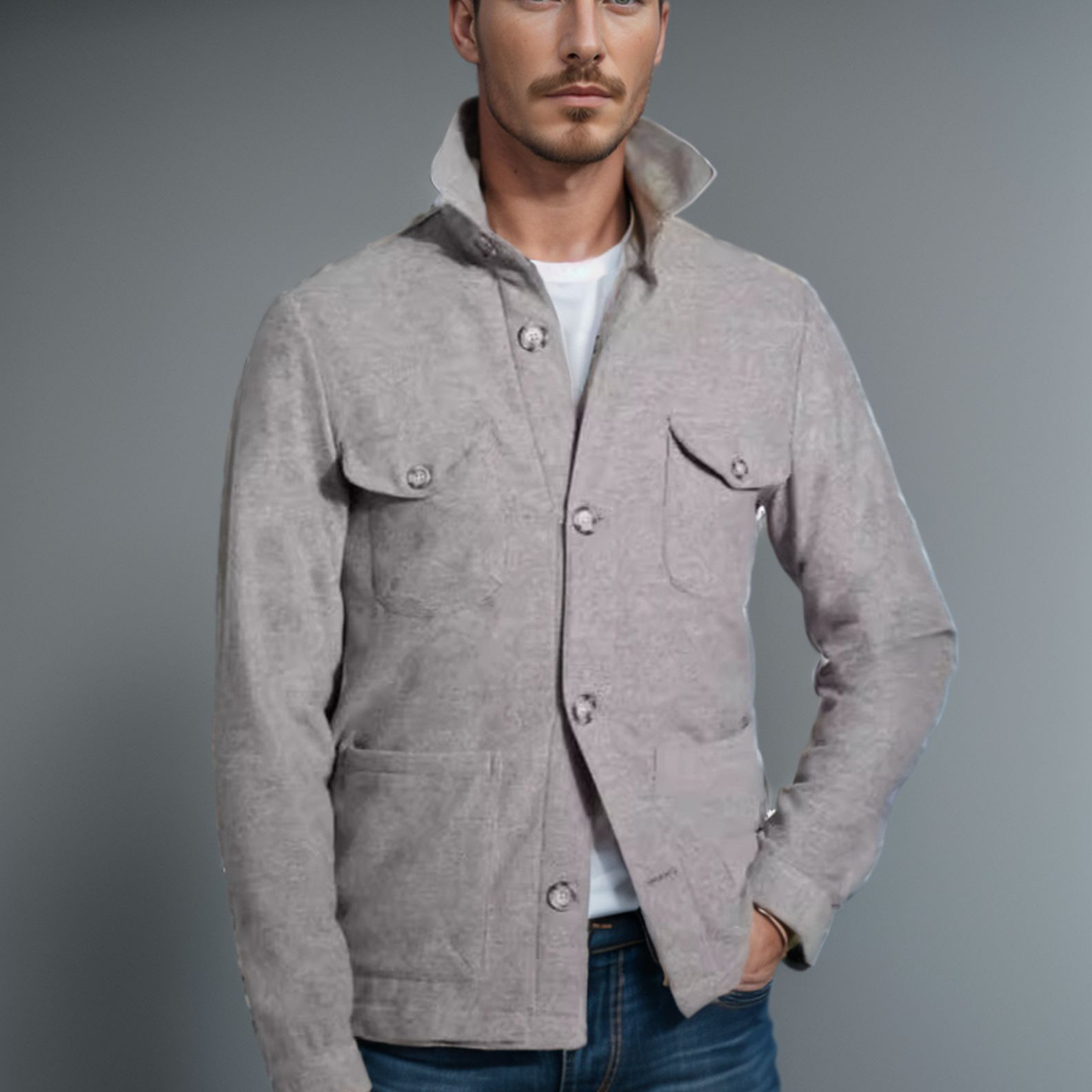 Wool Blend Jacket Man Classic  - Mens Fashion Style Images incelemesi ve fiyatı