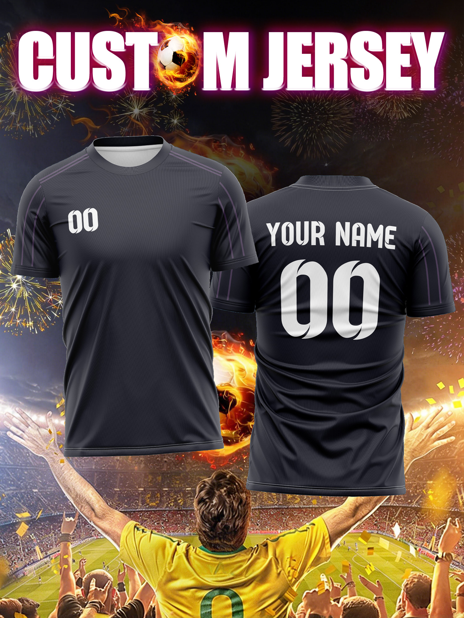 Custom Image Number Name Socce - Mens Fashion Style Images incelemesi ve fiyatı
