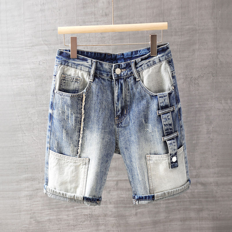 Men's Short Jeans Pants with P - Men'S Fashion Loose Pants incelemesi ve fiyatı