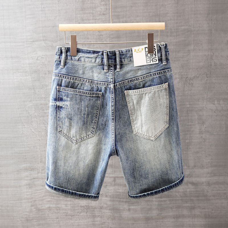 Men's Short Jeans Pants with P - Men'S Fashion Loose Pants incelemesi ve fiyatı