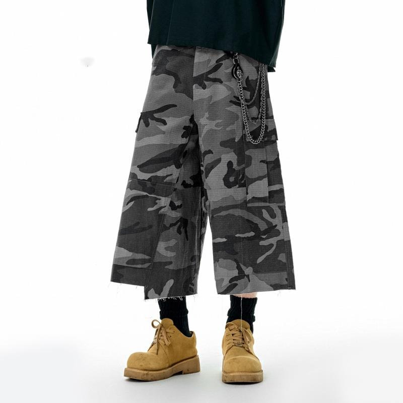 Men's Clothing Plaid Camouflag - Mens Fashion Dark Grey Pants incelemesi ve fiyatı
