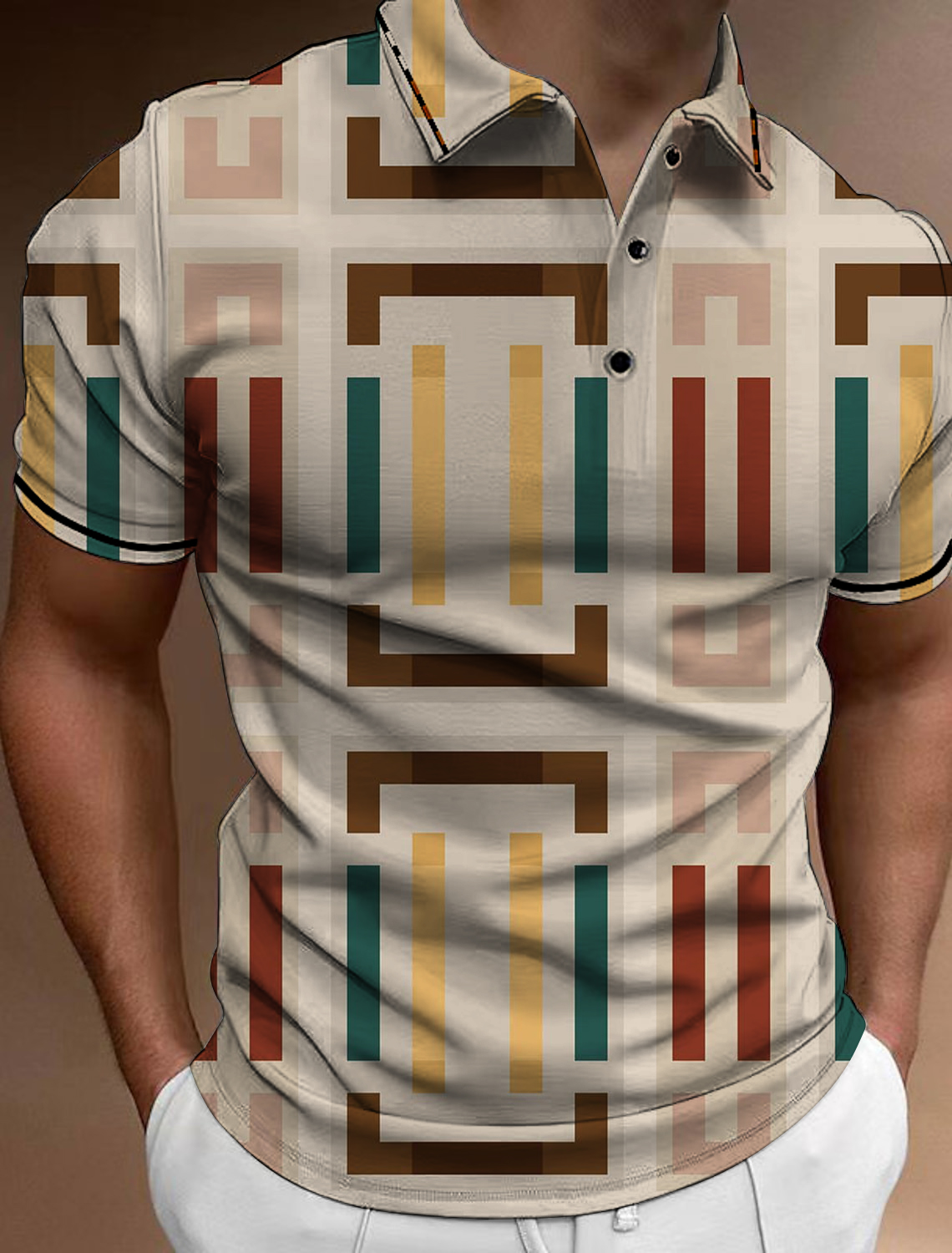 Summer Fashion Men's Button Po - Men'S Fashion Golf Clothing incelemesi ve fiyatı