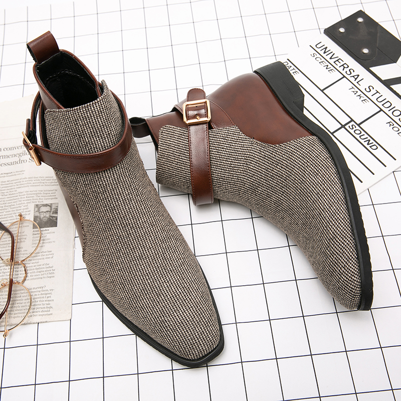 Classic Ankle Boots Men High Q - Oxford Shoes Brogue incelemesi ve fiyatı