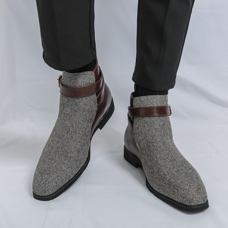 Classic Ankle Boots Men High Q - Oxford Shoes Brogue incelemesi ve fiyatı