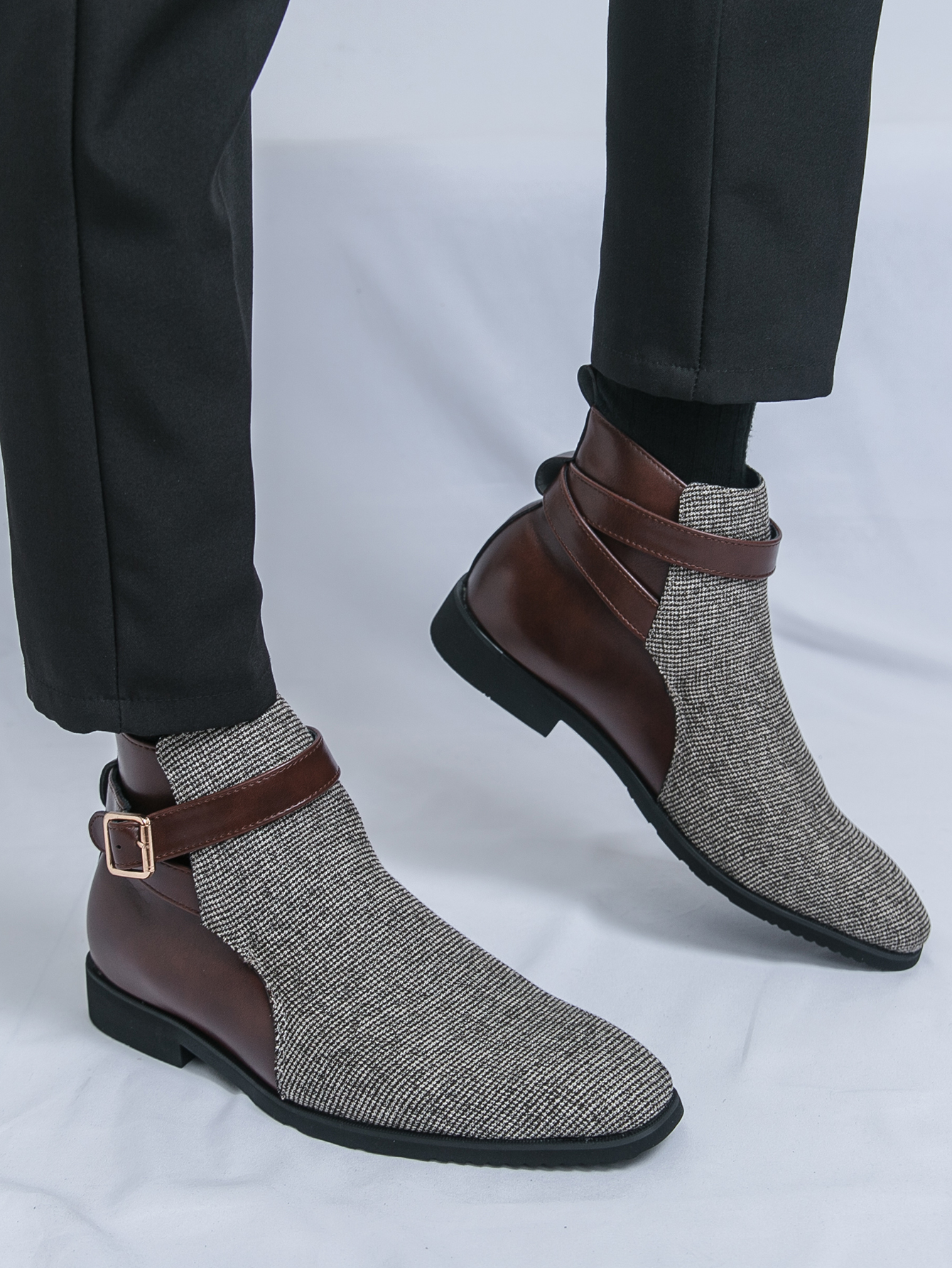 Classic Ankle Boots Men High Q - Oxford Shoes Brogue incelemesi ve fiyatı