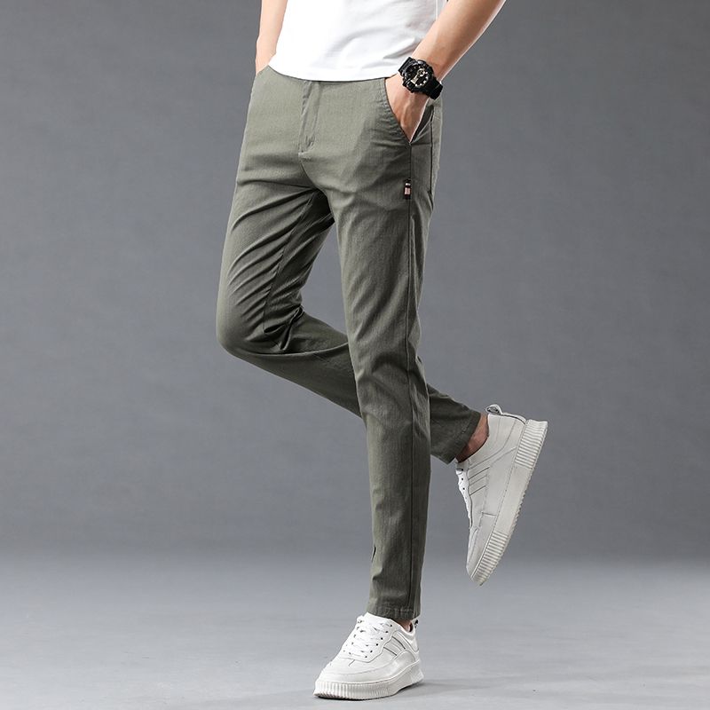 Fashion Men Casual Straight Su - Mens Fashion Dark Grey Pants incelemesi ve fiyatı