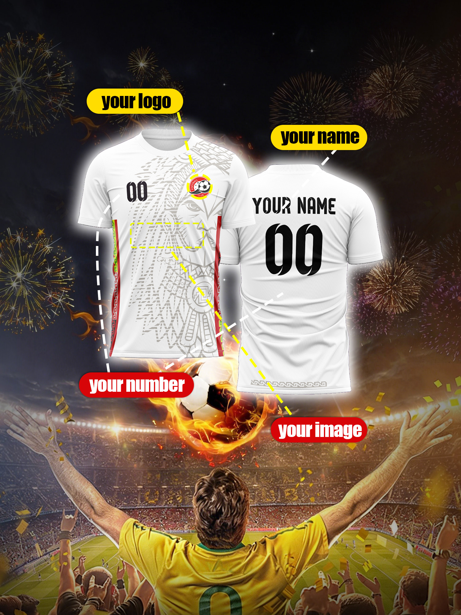 Custom Image Number Name Socce - Mens Fashion Style Images incelemesi ve fiyatı